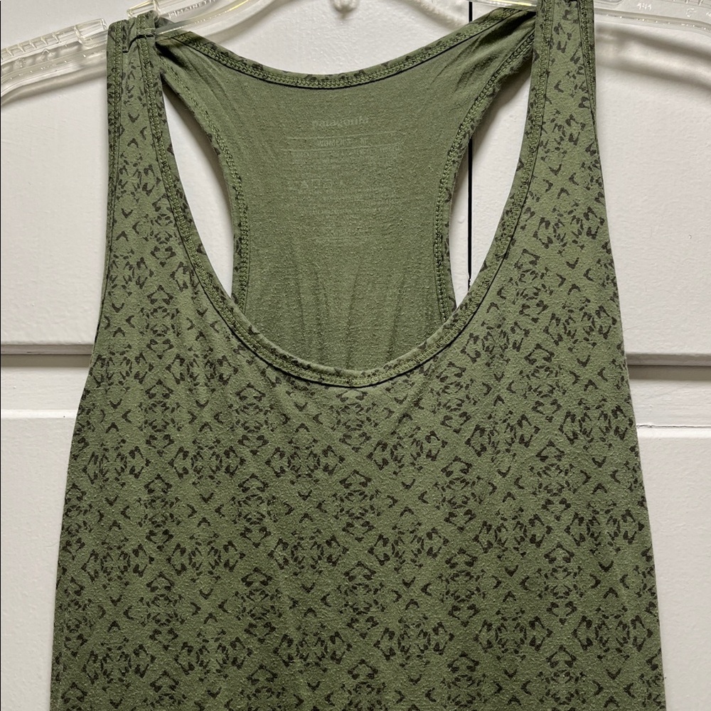 Patagonia Olive Green Racerback Maxi Dress - Picture 2 of 3